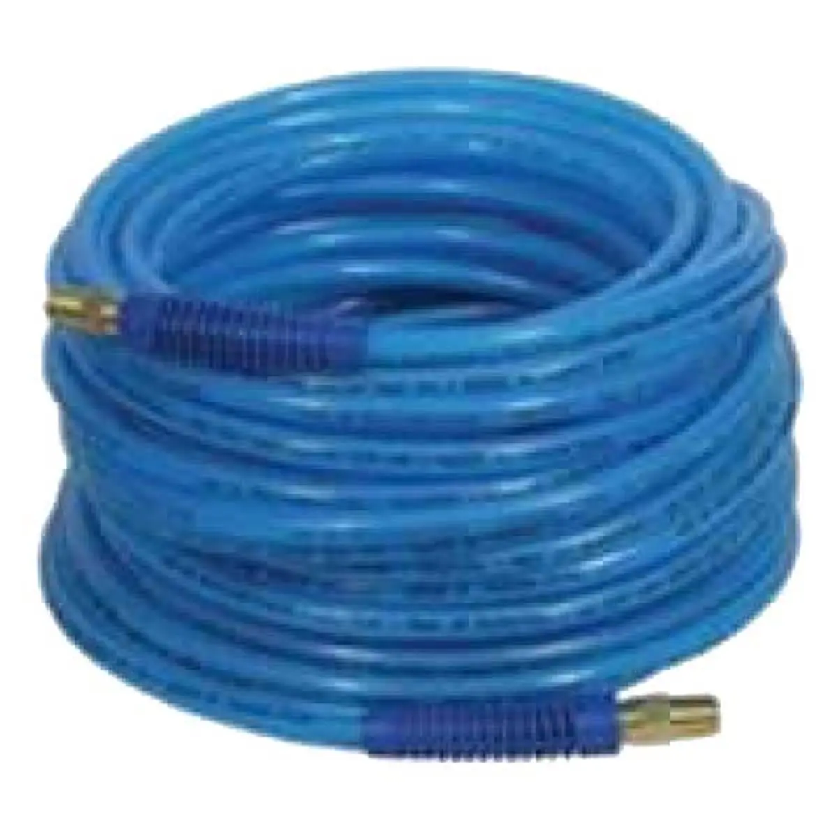 Plews Lightweight Polyurethane Air Hose, 0.25 in. x 50 ft., Flexible Braid-Reinforced Tubing for All Seasons, 300 PSI with 1/4 in. NPT Fittings, 1/4 Npt Fittings