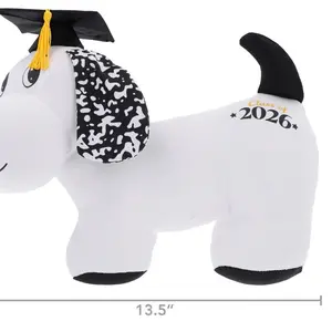 Class of 2026 Autograph Puppy Plush, Black and White, Graduation by Way To Celebrate