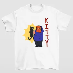 Caseoh Kitty Funny Streamer Cat Meme Graphic T-Shirt Cute Apparel