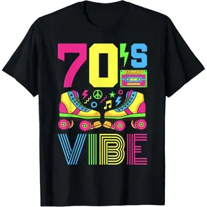 70s Vibe 1970s Fashion Theme Party Outfit Seventies Costume T-Shirt