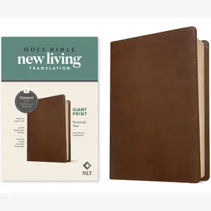 NLT Personal Size Giant Print Bible, Filament Enabled (LeatherLike, Rustic Brown, Red Letter): Includes Free Access to the Filament Bible App ... Notes, Devotionals, Worship Music, and Video