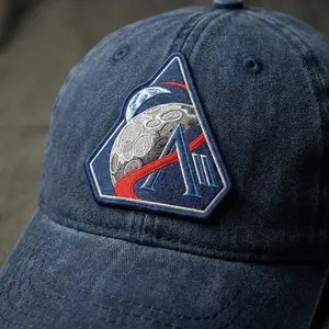 Artemis II Tribute Patch Cap, Hat, Baseball Cap – Embroidered Space Mission Collectible Badge