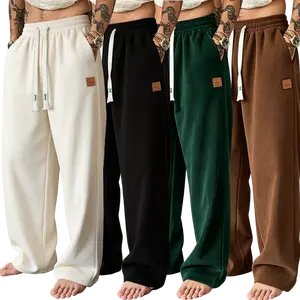 Men’s casual athletic pants, relaxed fit, drawstring for adjustable length, comfortable fabric, suitable for everyday wear