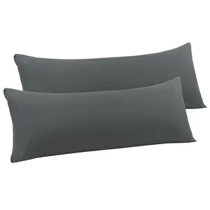 PiccoCasa 2 Packs Body Pillow Case, 110 Gsm Brushed Microfiber Pillowcases
