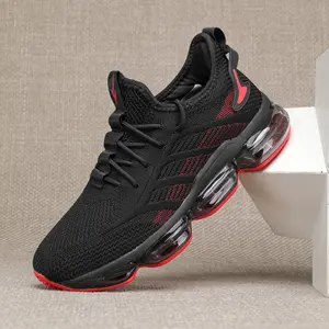 Men's Fashion Patchwork Design Lace Up Low Top Sneakers，Casual Comfortable Breathable Sports Shoes for Daily Workout Running