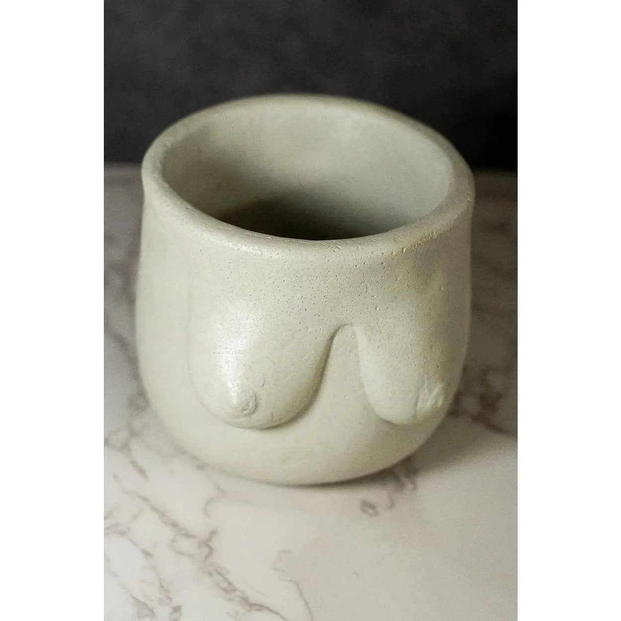 Concrete Boobie Planter: Handmade Cement Home Decor