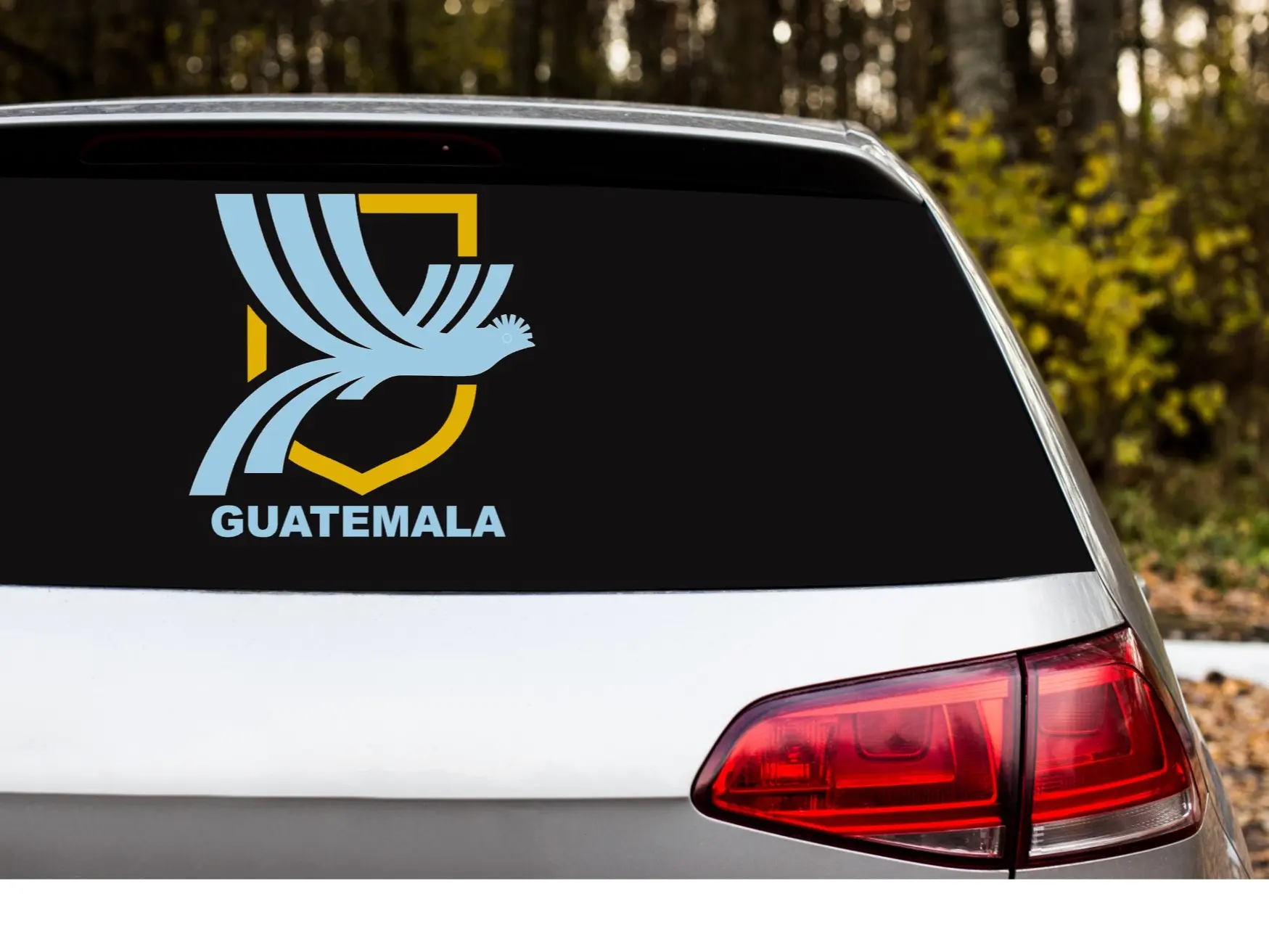 Guatemala Car Decal, Guate Escudo Seleccion Nacional Car Sticker