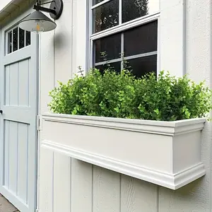 24 Bundles of Artificial Green Plants, Uv-Resistant Boxwood Shrubs, Realistic Greenery - Plastic Material, Suitable for Indoor And Outdoor Decoration, Ideal for Outdoor Terrace Decor, Home Decor, Weddings, Courtyards, Gardens
