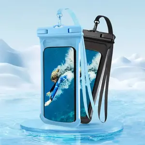 Back to School Season, Phone Protective Pouch, 3D Design, Thick Shell Friendly, Transparent Plastic Dry Bag, Suitable for 8-Inch Smartphones, with Neck Strap, Ideal for The Beach, Cruises, And Travel.