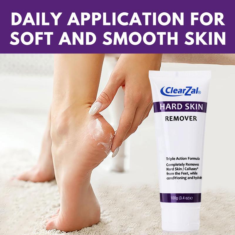 Clearzal  Dry Cracked Feet Repair UltraHydrating Hand and Foot Cream Crusty Moisturizer, 3.5 oz. Contains Urea, Salicylic Acid, for Dry, Chapped, Cracked Feet, Dead Skin Remover, For Thick, Cracked, Rough Skin , dead skin and dry skin cream
