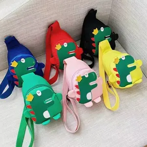 Cartoon Dinosaur Chest Bag, Fashion Crossbody Bag, Cute Single Shoulder Bag, Fun Design, Waterproof Lightweight, Ideal for Shopping Travel