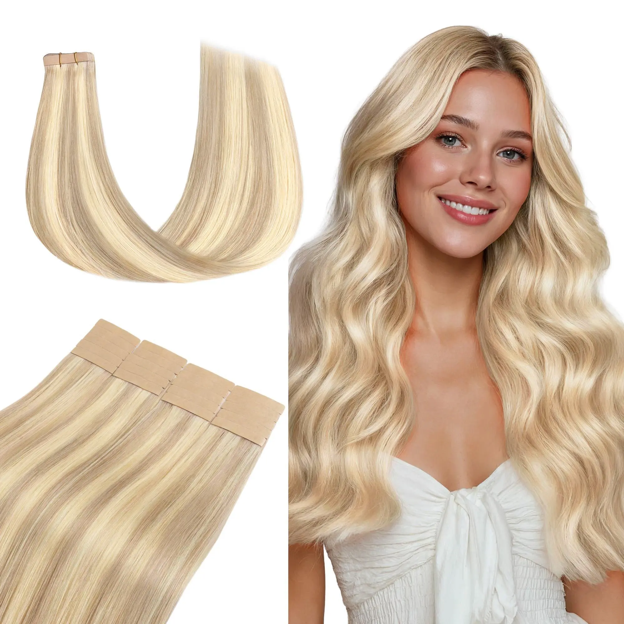 #18F/60A Balayage Light Wheat Platinum Blonde
