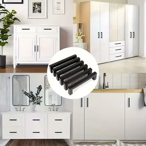 6pcs Cabinet Furniture Handles Square Gift Box Pulls Drawer Handles Wardrobe Handles Barn Door Handles Elegant European Style Nightstand Handles Stainless Steel Pulls Bedroom Kitchen Living Room Door Handles Iron Box Handles