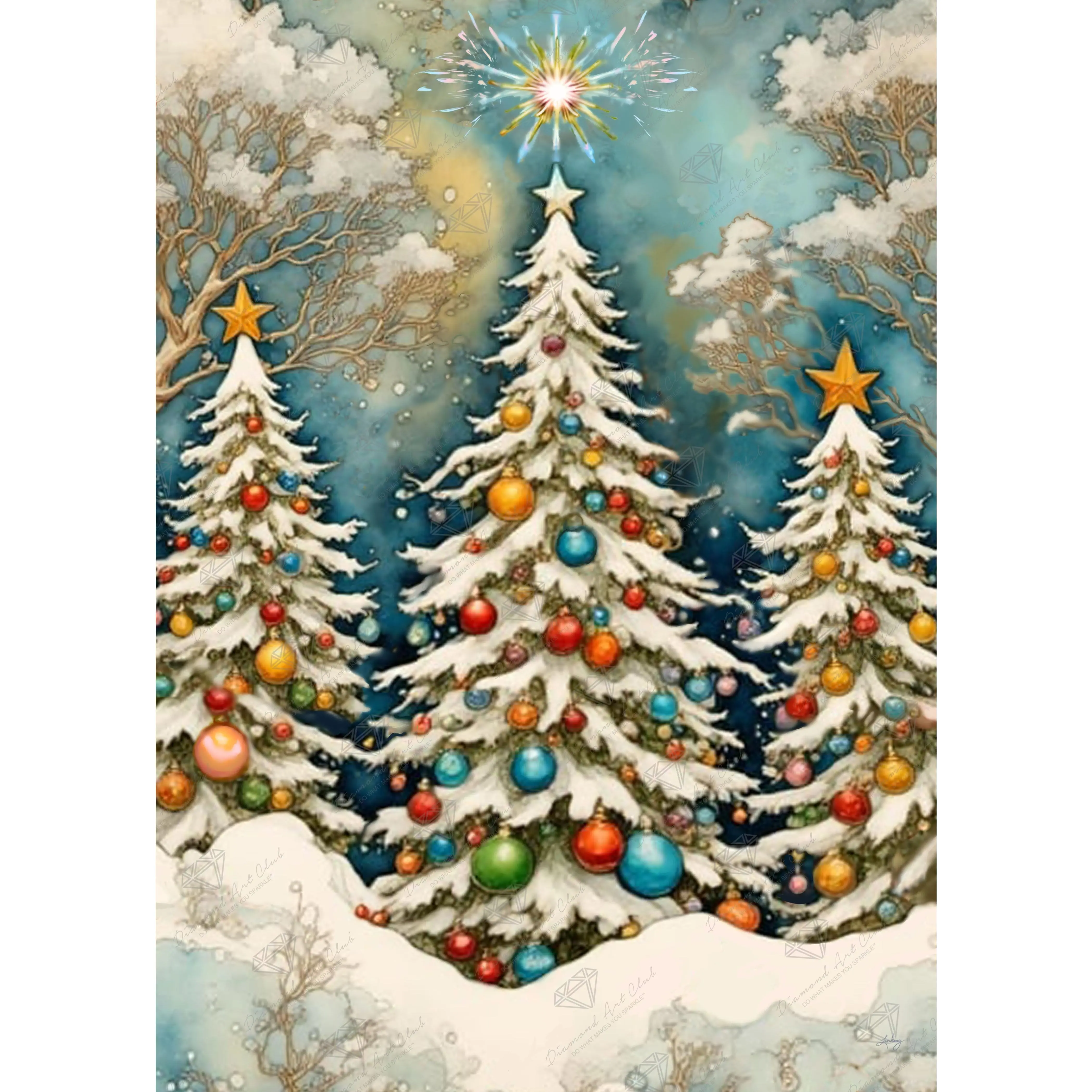 Diamond Art Club® The Christmas Forest Diamond Painting Kit