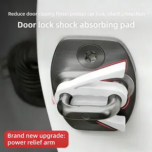 Car Door Sound Dampening Mat with Silicone Lock Protection, Anti-Collision Pad for Shock Absorption, Automotive Accessories for Enhanced Safety