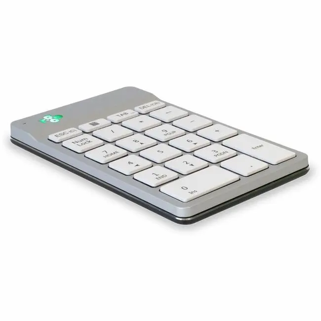 R-Go Wireless Numberpad - Number Input Function, Standard Keys, White (RGOCONMWLWH)