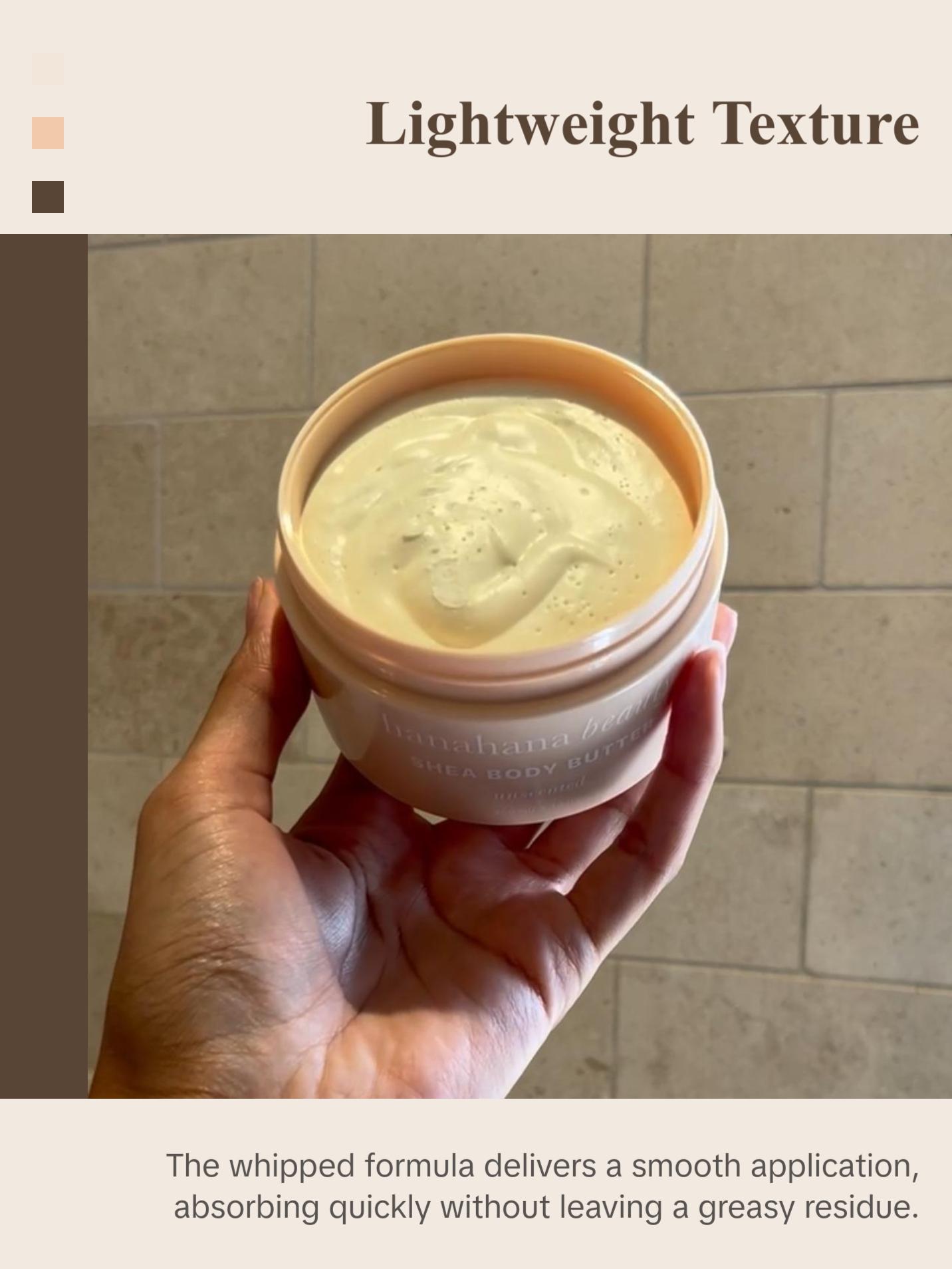 Unscented Shea Body Butter for Skin Moisturizing and Repair - Body Care