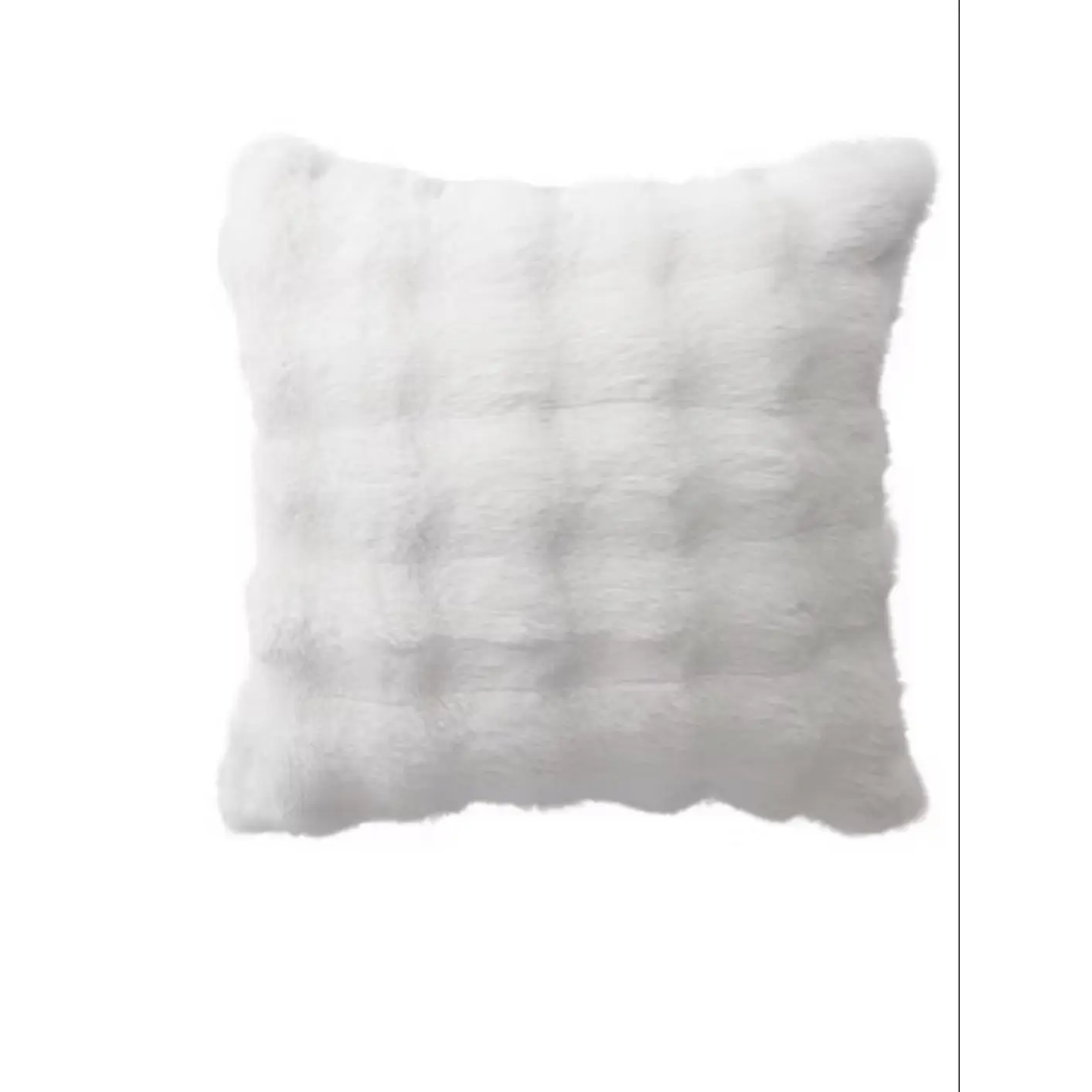White Faux Fur Pillow - Soft and Cozy Decorative Accent for Home Decor