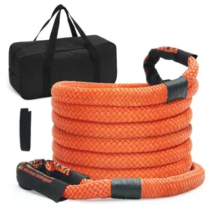 summervibes VEVOR 7/8x 20' Kinetic Recovery Tow Rope 30, 580 lbs, Heavy-Duty Off Road Snatch Strap, Extreme Duty 30 Elasticity Energy Snatch Strap for Jeep Car Truck ATV UTV SUV Tractor, Off Road Accessories, Elastic Strap