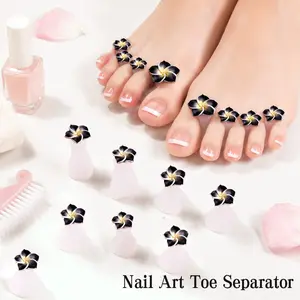 New Silicone Flower Nail Art Toe Separator Tool, Cross-Border Export Latest Design, Single Item Pack, Beauty Tools
