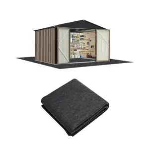 🛡️5 x 3 ft Outdoor Storage Shed Mat, Waterproof Floor Mat, Non-Slip & Non-Scratch Protective Mat for Garden Sheds, Felt Top, Pe Base, Shed Flooring, 5X3 Ft Size,summervibes