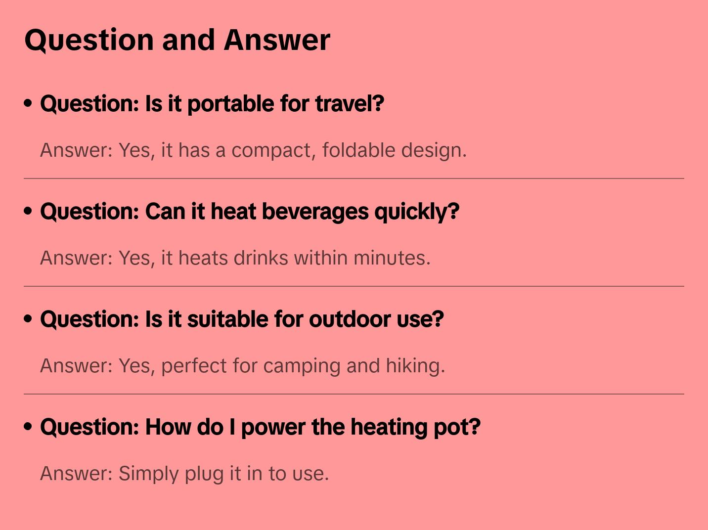 Electric Foldable Heating Pot