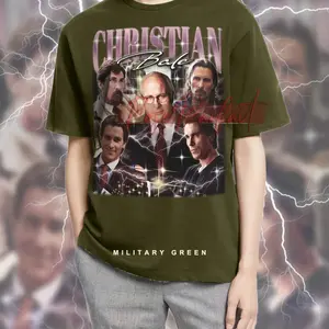 CHRISTIAN BALE Vintage T-shirt - Christian Bale Bootleg Tees, Christian Bale Fans Gifts, Christian Bale