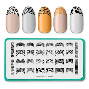 Wild French (M485) - Nail Stamping Plate Wild French (M485) - Nail Stamping Plate