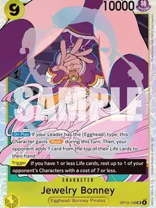 Jewelry Bonney (108) - Carrying On His Will (OP13) card