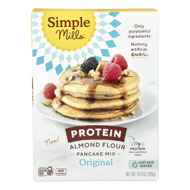 Simple Mills Protein Almond Flour Pancake Mix, Original, 10.4 oz (295 g)