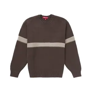 Supreme Tonal Applique Sweater Brown (men) by StockX