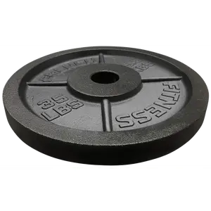 French Fitness Cast Iron Olympic Weight Plate V1 35 lbs (New)