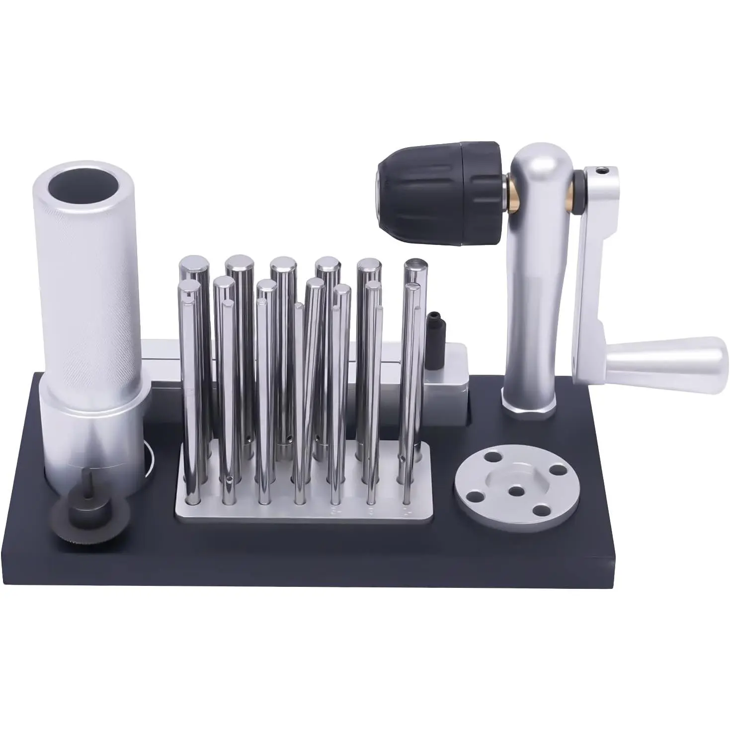 Jump Ring Maker,Professional Jewelry Maker Tool,Stainless Steel Manual Wire Drawing Machine Bending Ring Maker Tool with 20 Mandrels from 2.5mm to 12mm