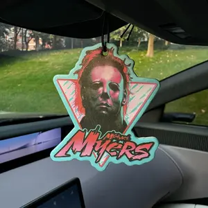 Michael Myers Car Air Freshener, Ice Candy Scented Hanging Ornament, Japanese Cartoon Anime Rearview Mirror Decoration, Car Fragrance