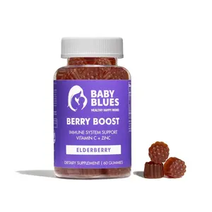 Elderberry Gummies Immune Support Black Elderberry fruit with Vitamins C + Zinc