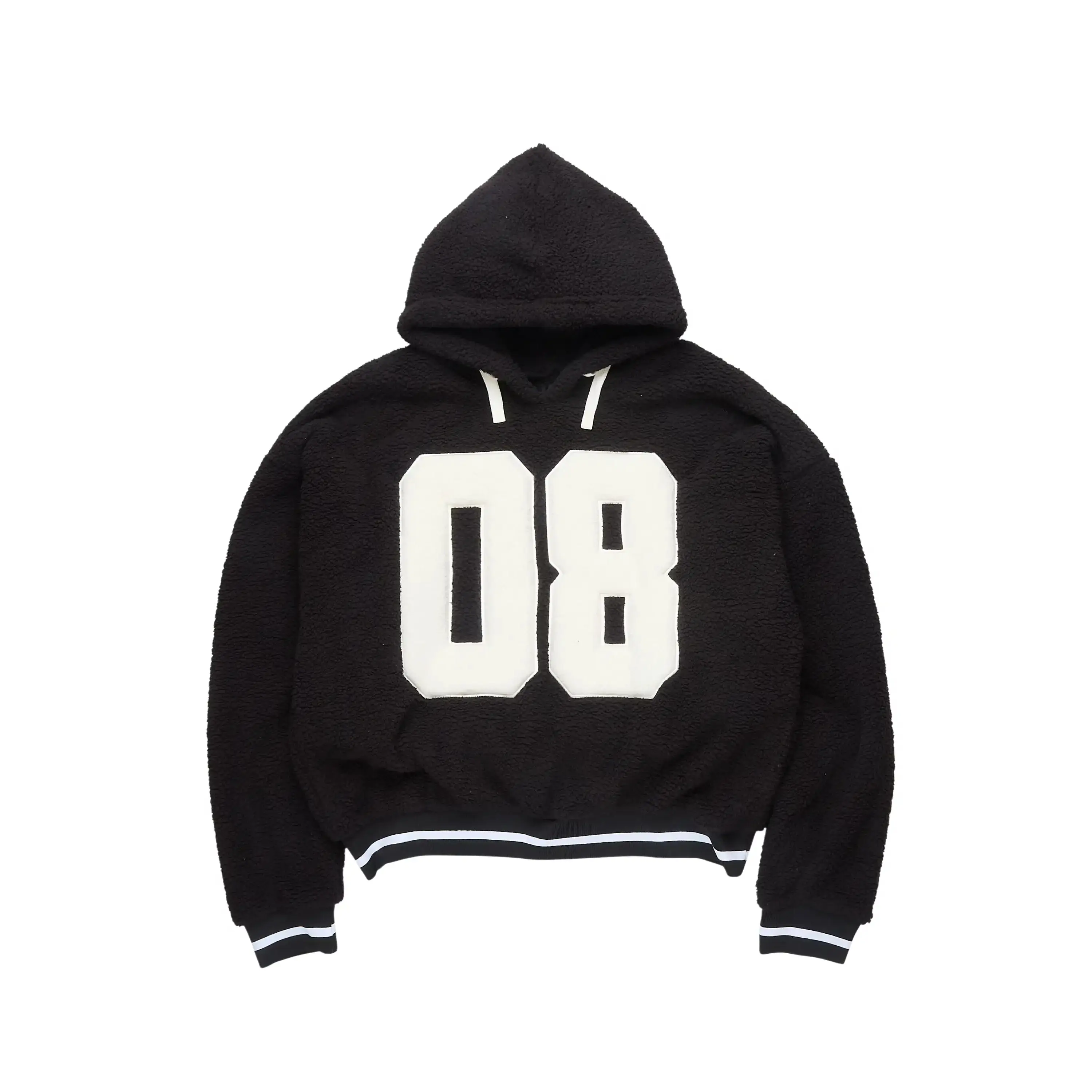 Leilla Black Sherpa Hoodie