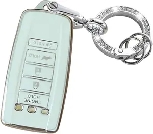 For Acura Key Fob Shell Keyless Remote Key With Keychain Fit for 2014-2021 Acura ILX MDX RDX RLX TLX(KR537924100)