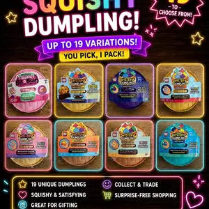RMS Dumplings. Pick as many as you want! Up to 19 different variations! Stress Relief Fidget Toy, Anxiety Relief Products, Soft Silicone Decompression Squeeze Toy with Tactile Variety