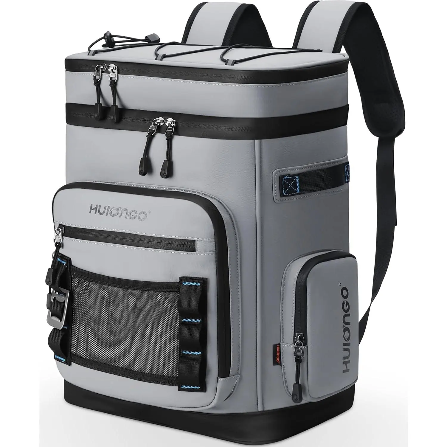 Hulongo 30L High-Capacity Portable Insulated Cooler Backpack with Insulated Compartments, Leakproof Waterproof Picnic Backpack for Camping, Outdoor Use, Holds 48 Cans, Leakproof Waterproof Picnic Backpacks