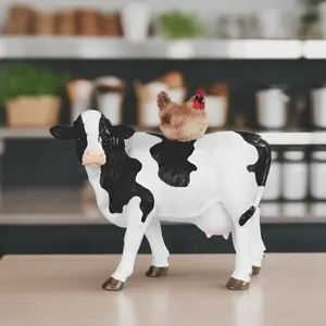 8.25"H Cow & Hen Standing Figurine