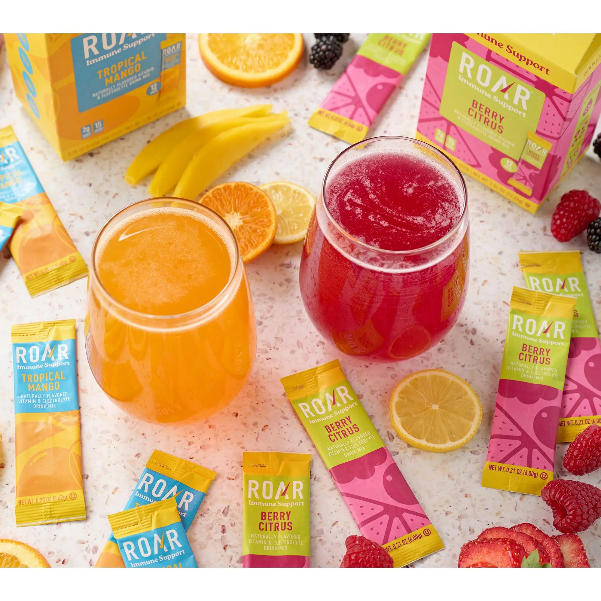 Roar Immune Support 24 Packets Vitamin & Electrolyte Drink Mix