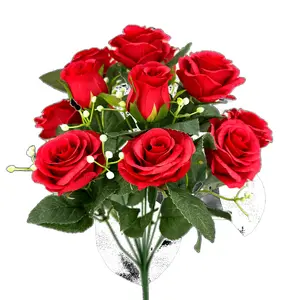 16" Red Kery Rose Bush x12