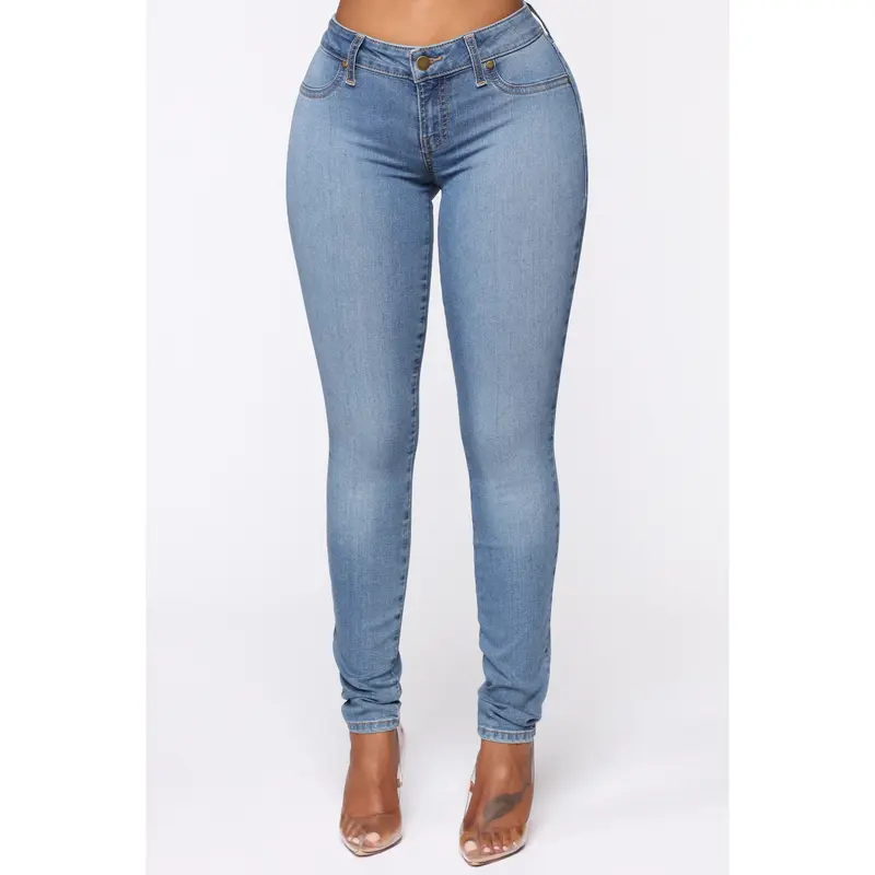 Flex Game Strong Low Rise Skinny Jeans - Light Blue Wash