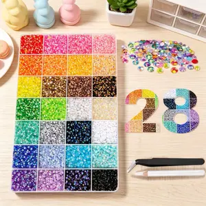 Rainbow Rhinestone Bedazzling Kit, 3mm Flatback Gems with Tweezers & Dotting Pen, Complete DIY Set for Nail Art, Crafts, Shoes, Phone Case