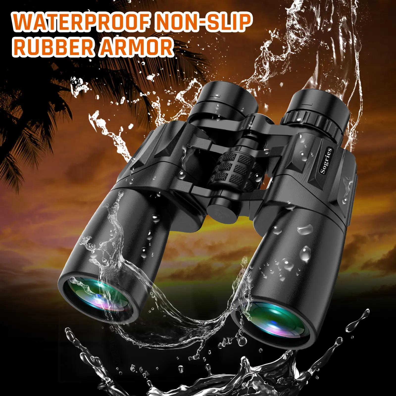 10-30x50 Zoom Binoculars for Adults, High Powered Military