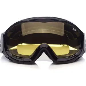 'Fit Over Glasses' Anti-fog Riding Goggles with Sponge Liner Adjustable Elastic Headband