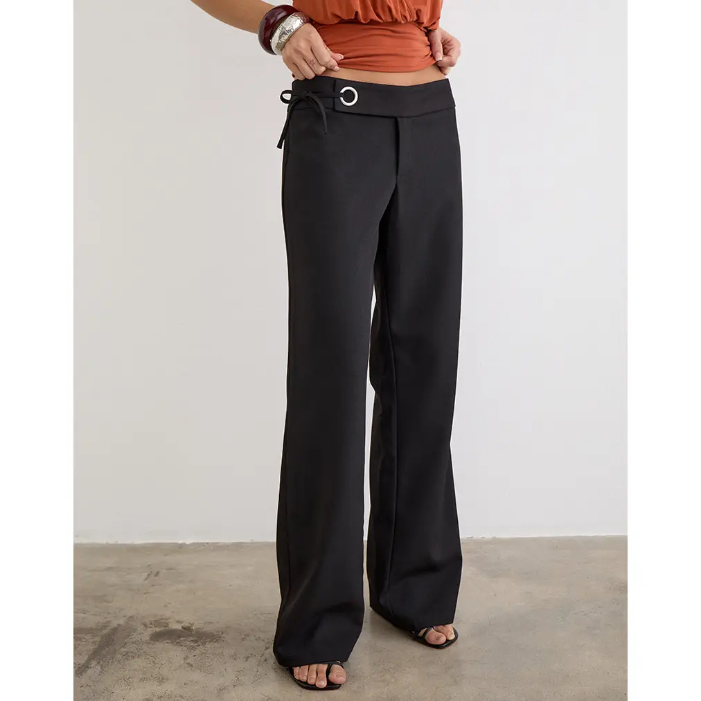 Tova Tie Tailoring Trousers in Black