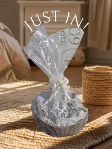 Just Ini Luxury Housewarming Gift Basket for Realtor Closing Red & Gold Celebration Hamper Thank You Gift for Home Buyer Clients Unisex