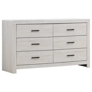 Brantford 6-drawer Dresser Coastal White