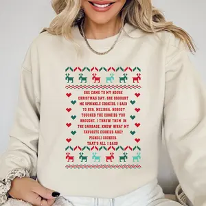 She Brought Me Sprinkle Cookies Ugly Christmas T-shirt, Bravo RHONJ Sweatshirt, Ugly Christmas RHONJ Shirt, Holiday Tee